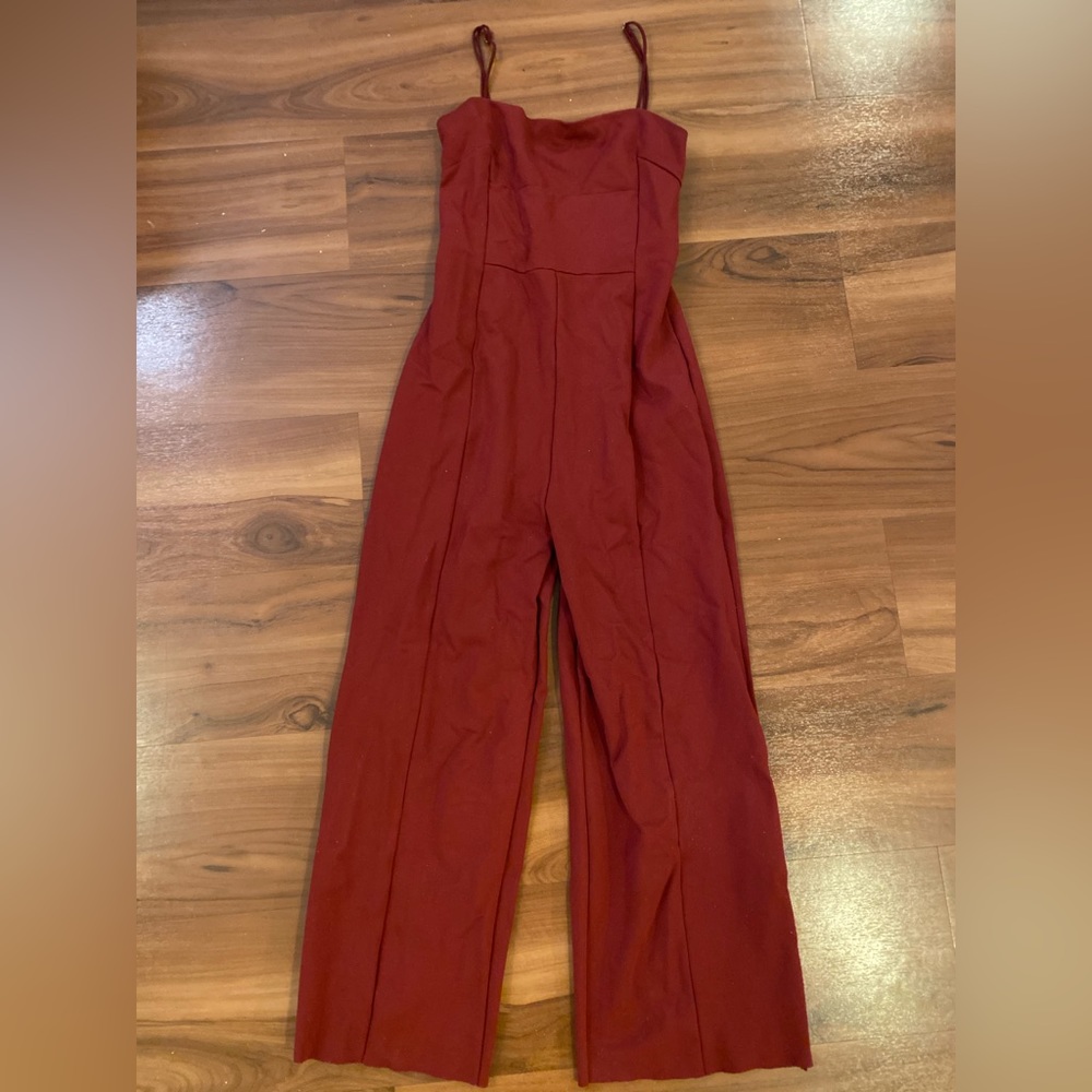 Urban outfitters red jumpsuit